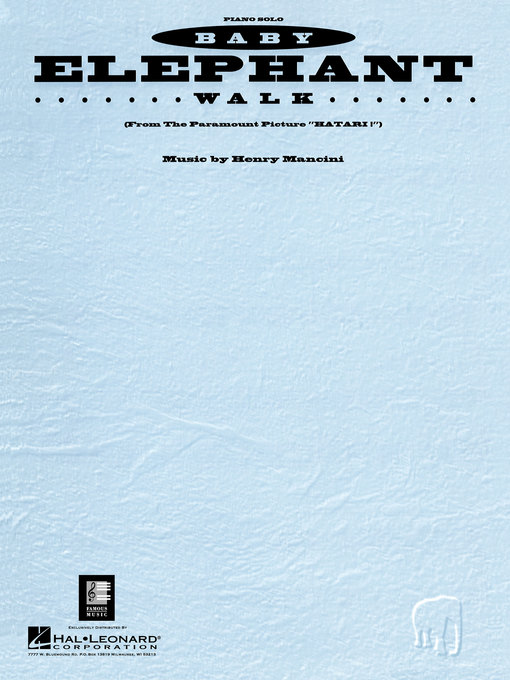 Title details for Baby Elephant Walk Sheet Music by Henry Mancini - Available